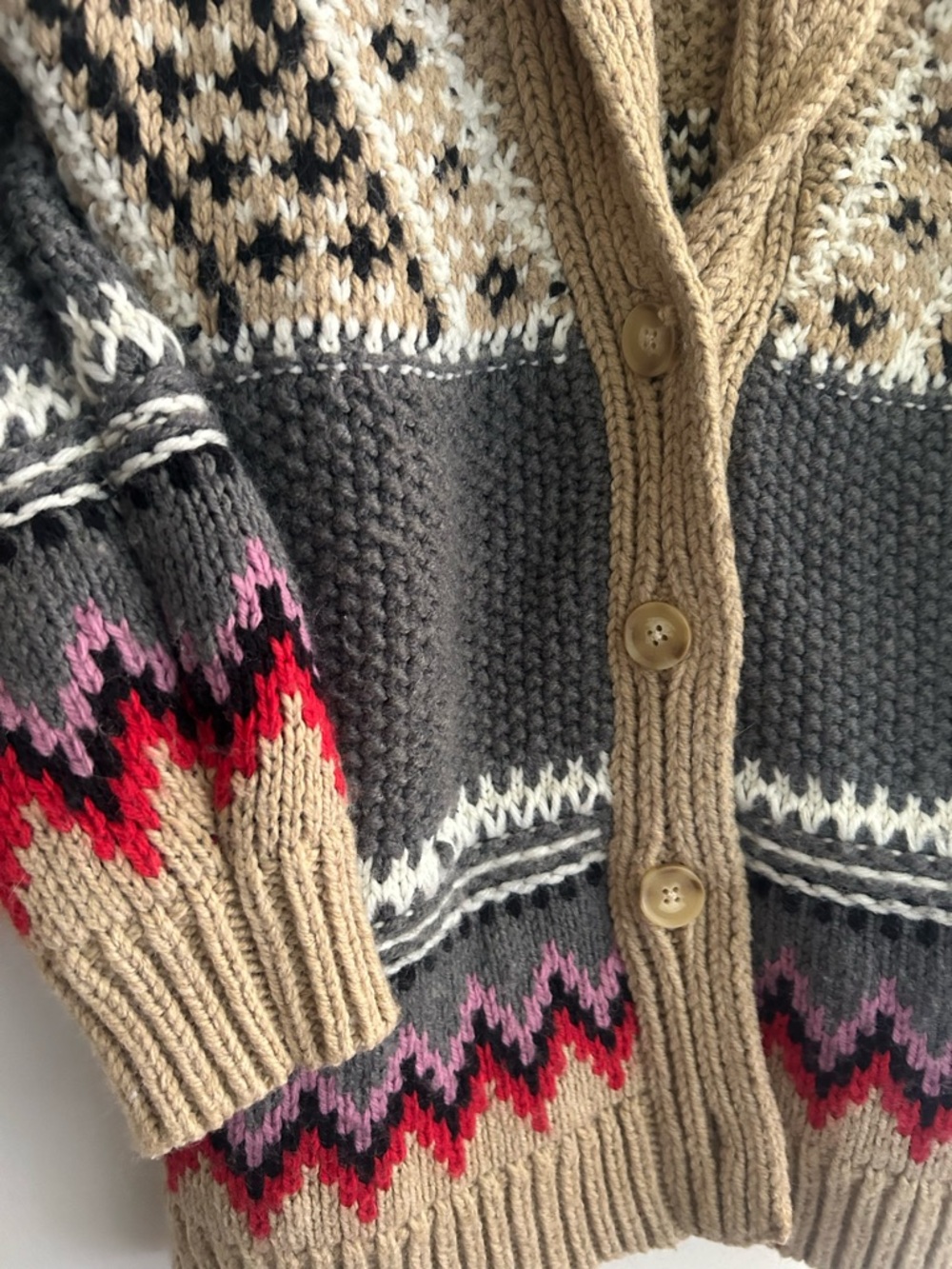 Lucky Brand Aztec Cardigan Sweater - Picture 6 of 8